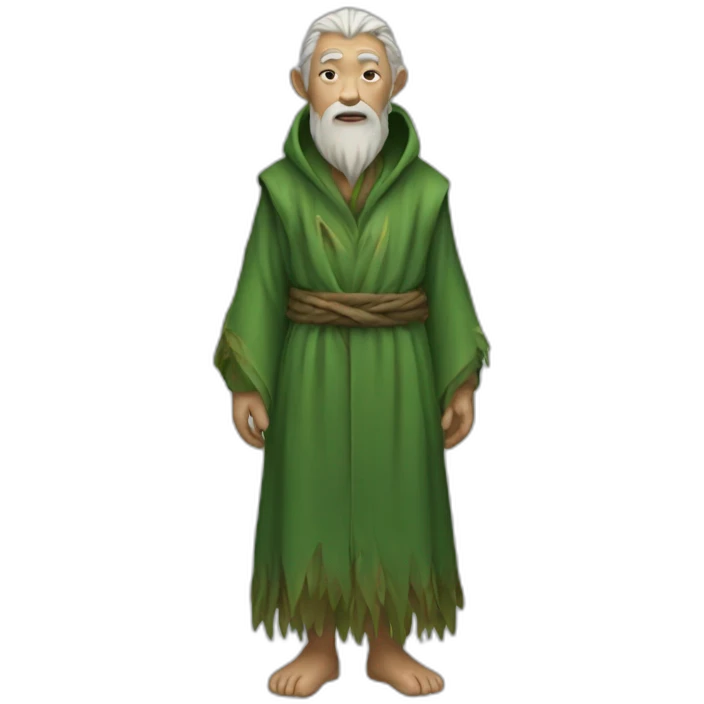 old human druid green robe emoji