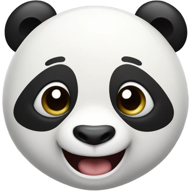 Panda laughing uncontrollably  emoji