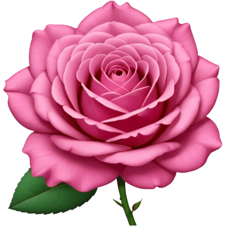 “A Polaroid-style photo of a pink rose  emoji