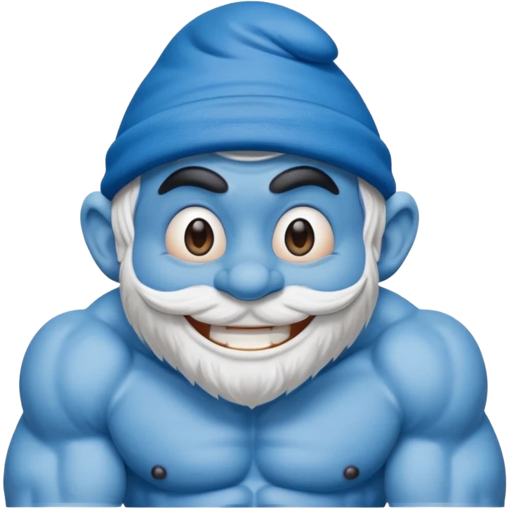 strong smurf emoji
