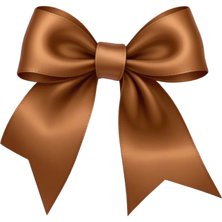 Brown ribbon emoji