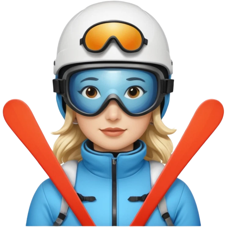 Woman Skiing Matterhorn emoji