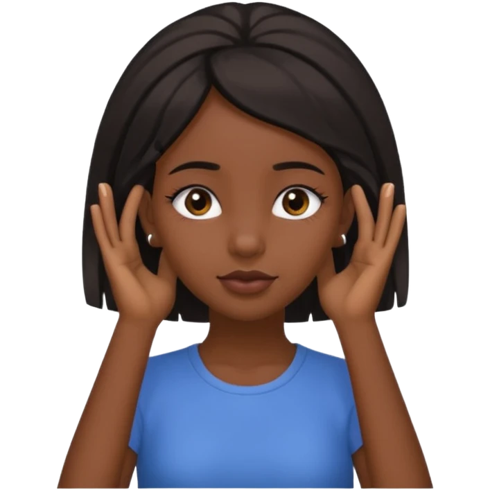 👧🏾👂🏾🤏🏾 emoji