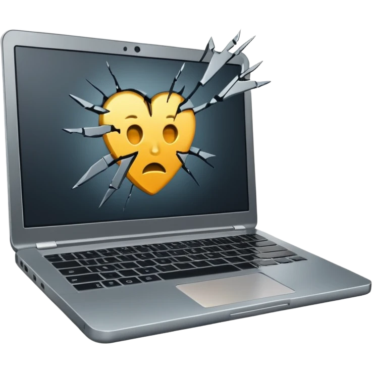 Throw laptop out of building emoji