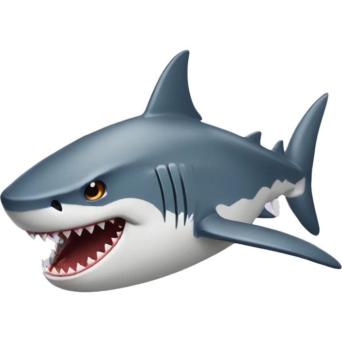 angry shark emoji