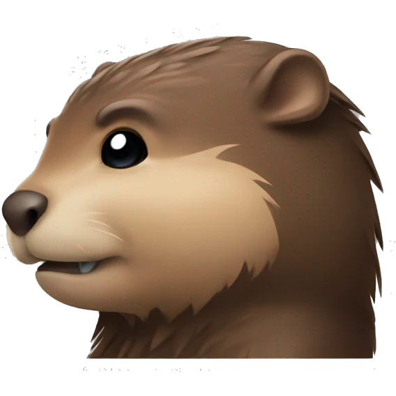 Winged beaver side profile  emoji