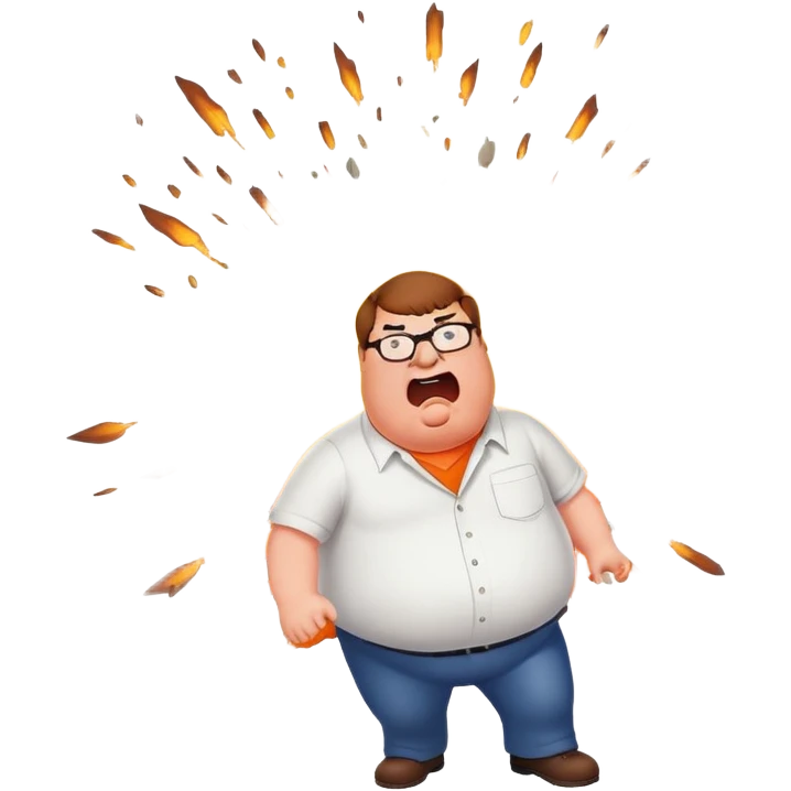 peter griffin blowing up emoji