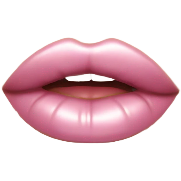Aesthetic pink lips emoji