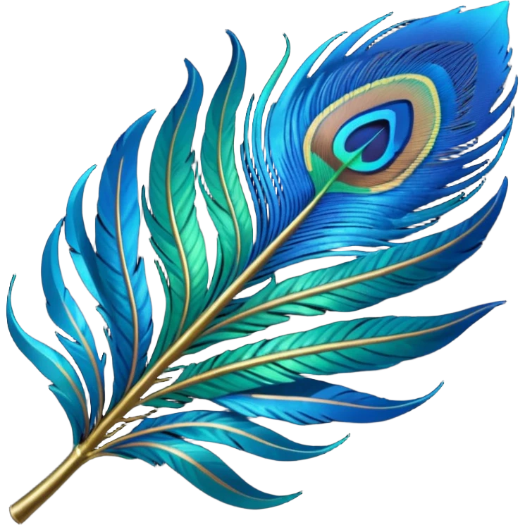  Peacock feather emoji