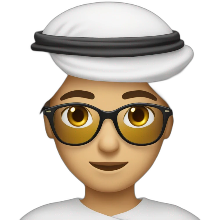 Musulman arabe lunettes soleil emoji