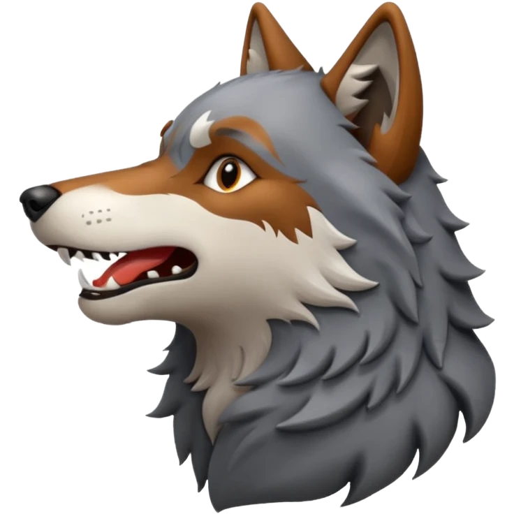 Wolf singing  emoji