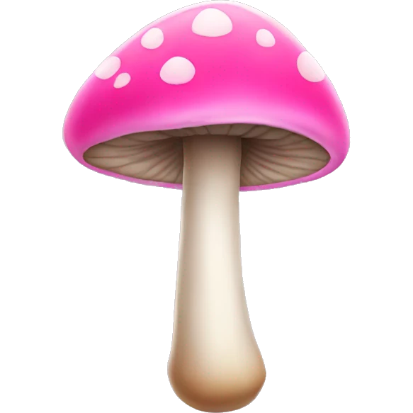 Pink mushroom  emoji