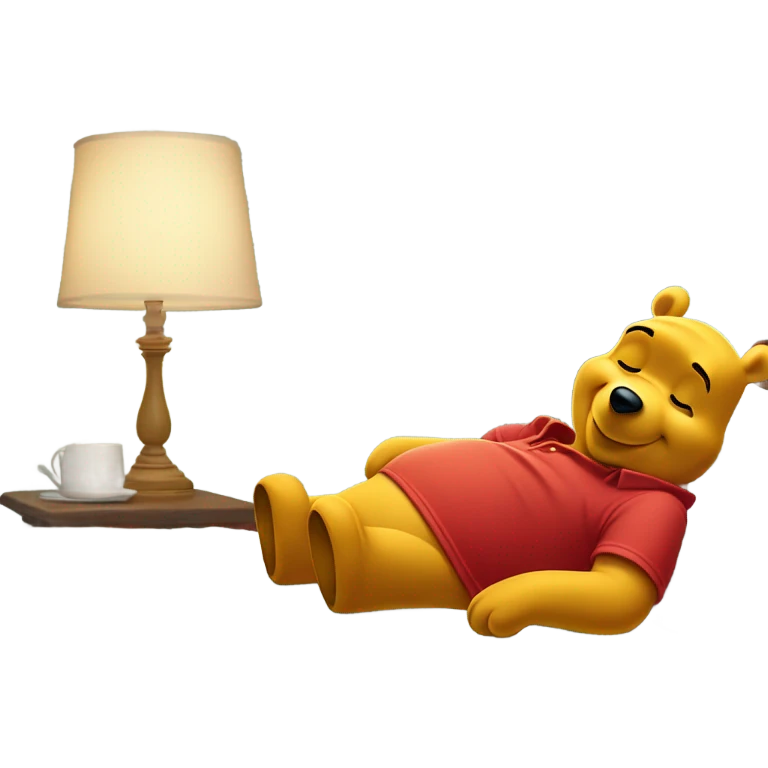 Winne the Pooh waking up emoji