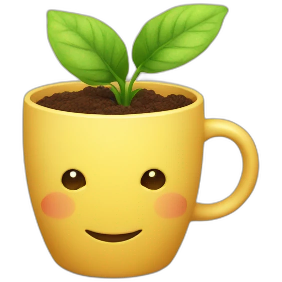 A plant in a cup emoji