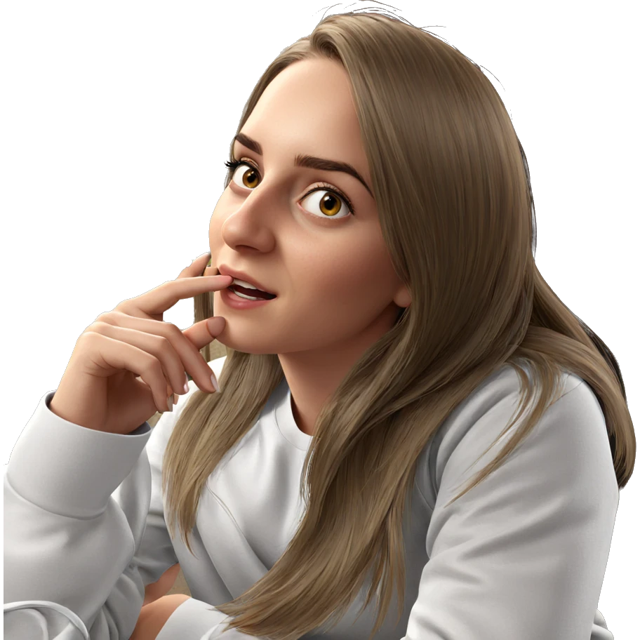 realistic portrait of girl emoji