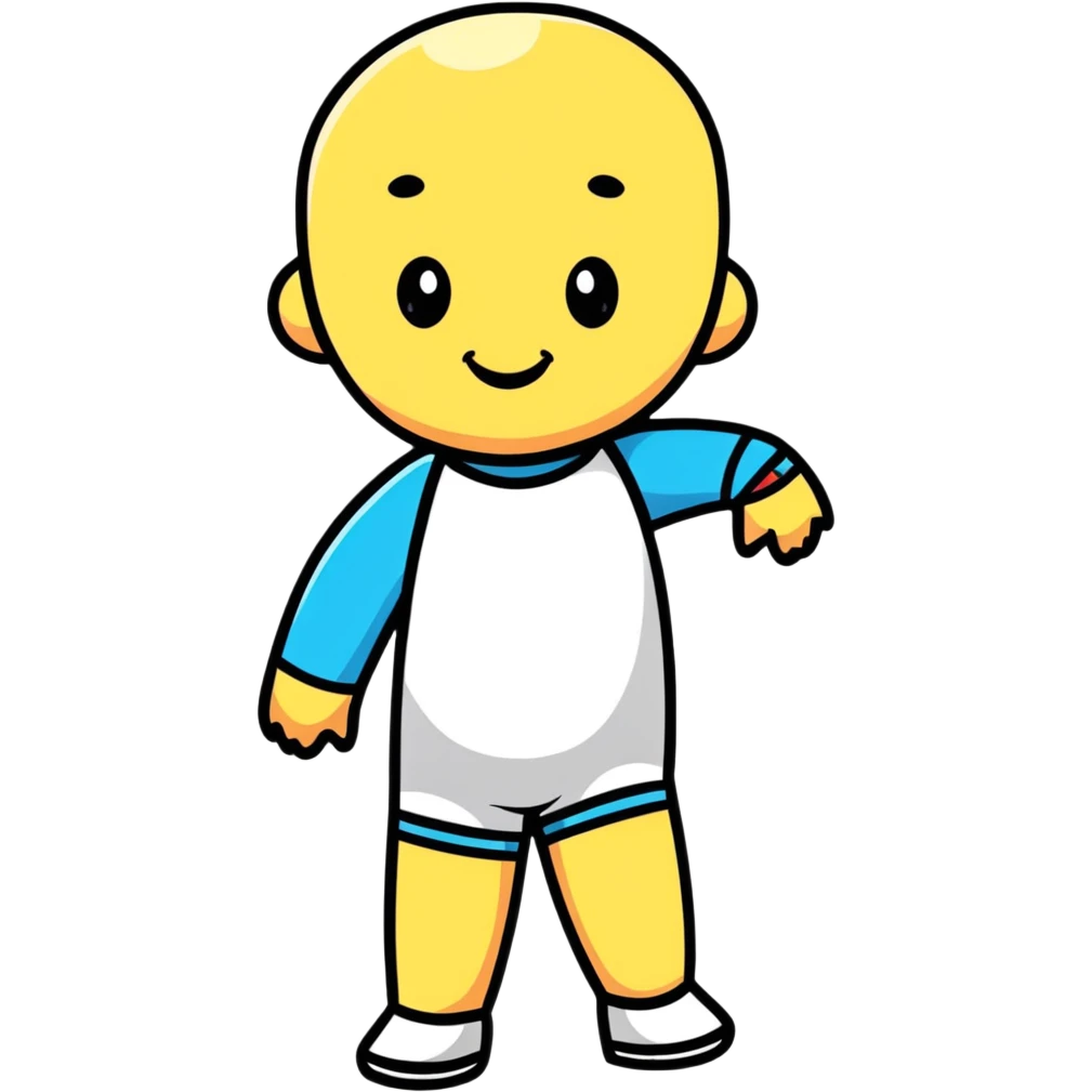 smiling leg emoji