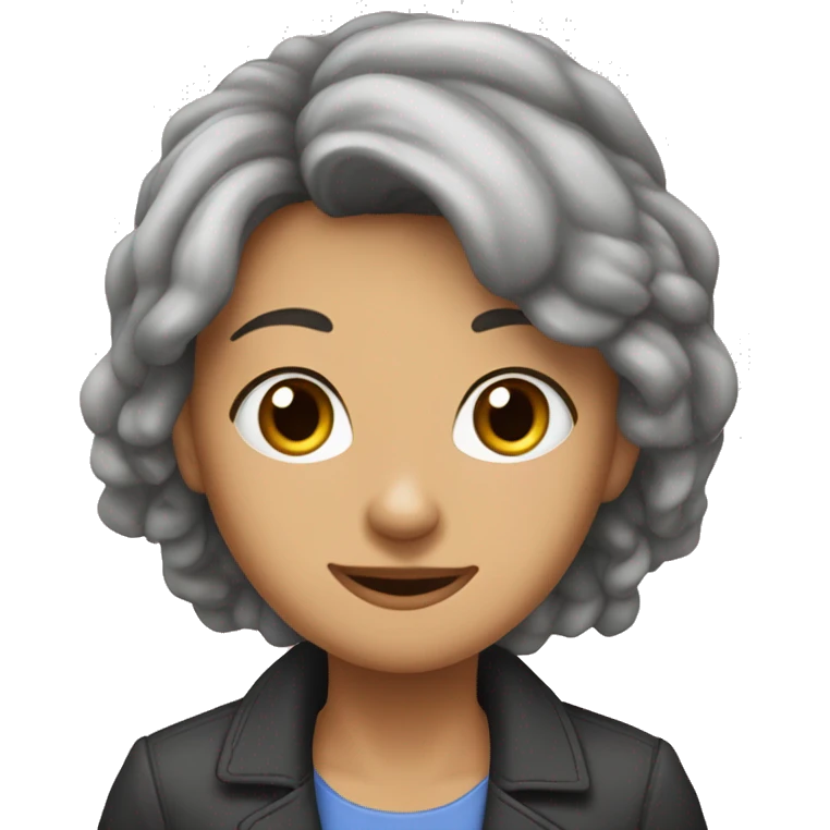 Темноволосая девушка в обнимку с корги emoji