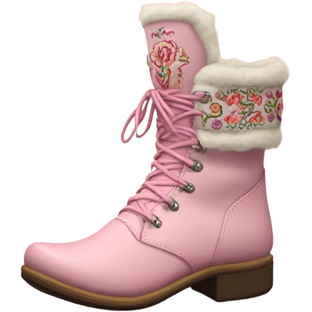 Light Pink Cossack boots emoji