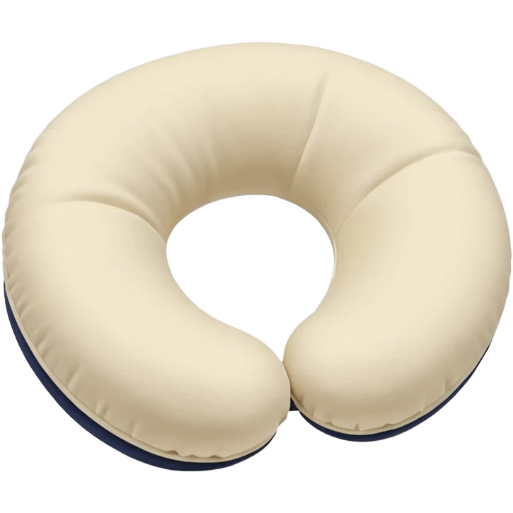 A fluffy memory-foam travel pillow that molds gently to the traveler’s head and shoulders. emoji