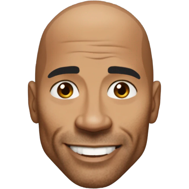 The Rock Dwayne Johnson Emoji emoji