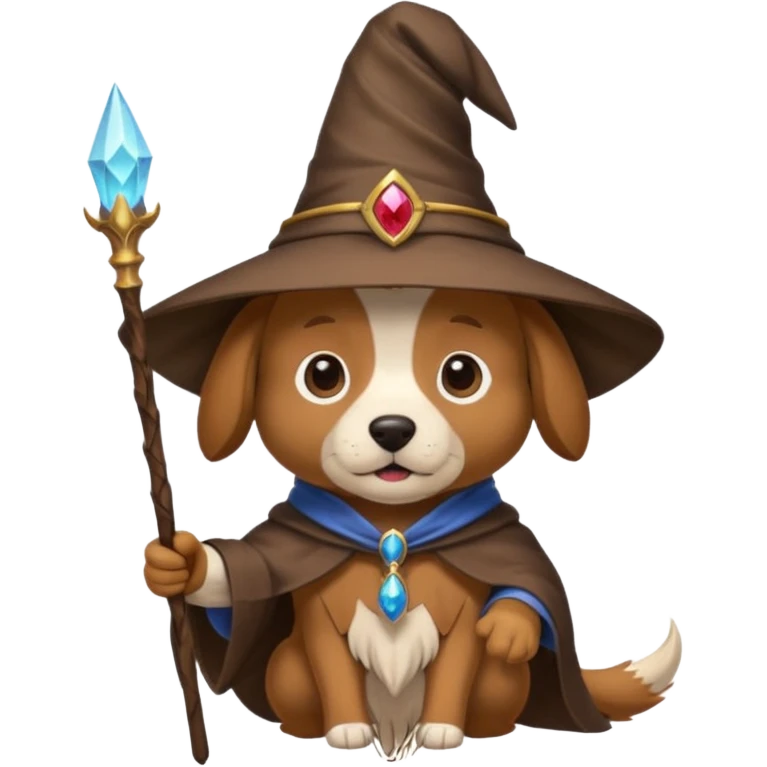 Dog wizard emoji