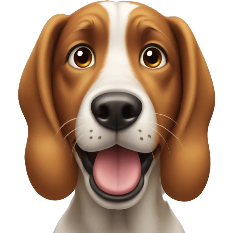 Goofy dog emoji