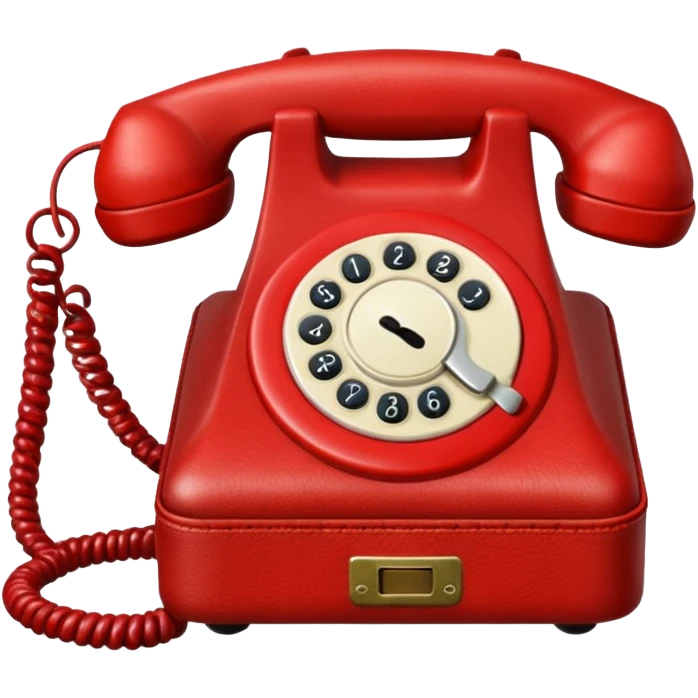 red phone calls bag emoji