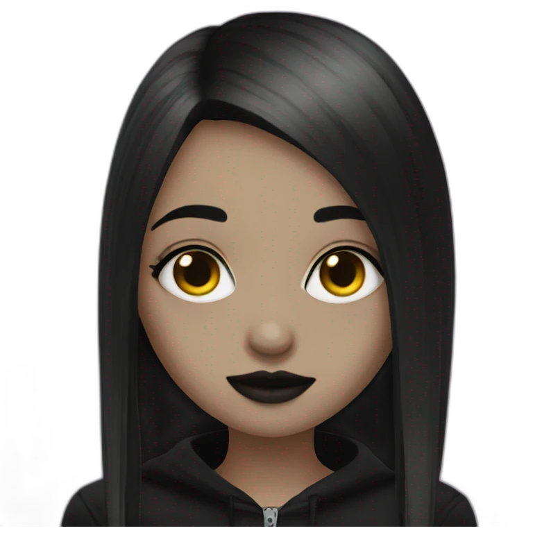 goth girl emoji
