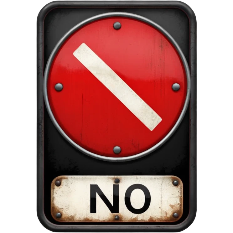 panneau interdit emoji