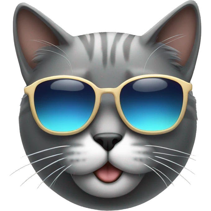 Cat with sunglasses emoji