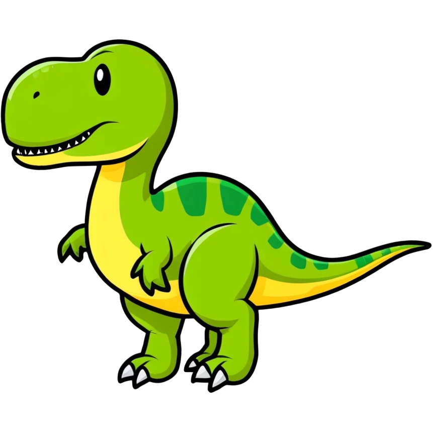 Preppy dinosaur  emoji