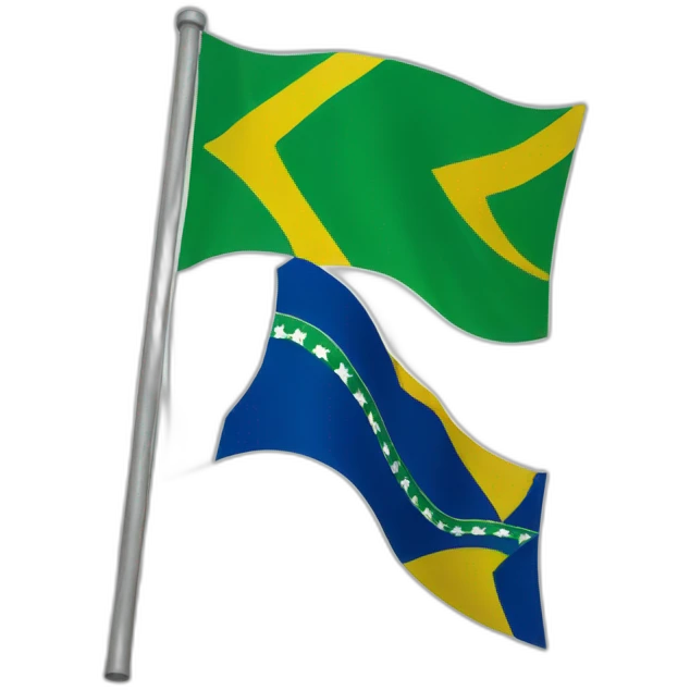 Brazilian flag reverse emoji