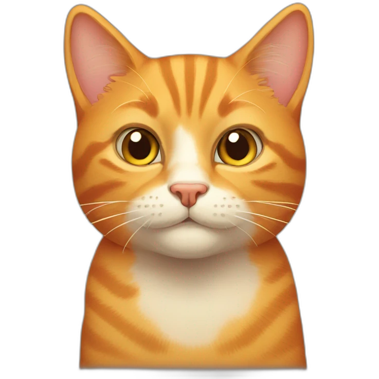 smirking orange tabby cat emoji
