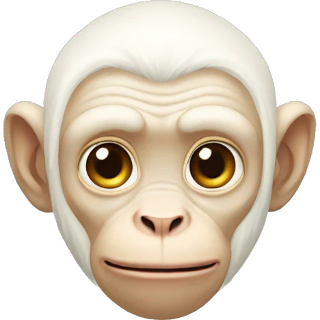Macaco albino emoji