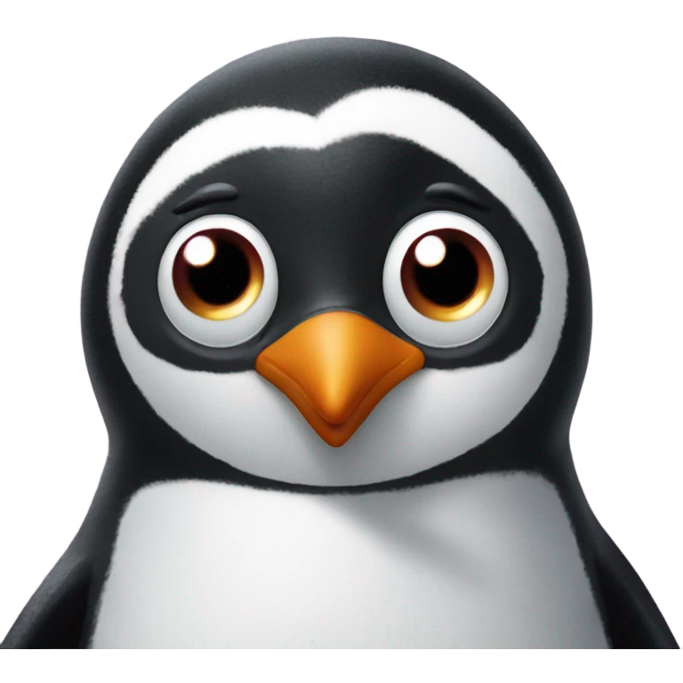 Penguin heart eyes emoji