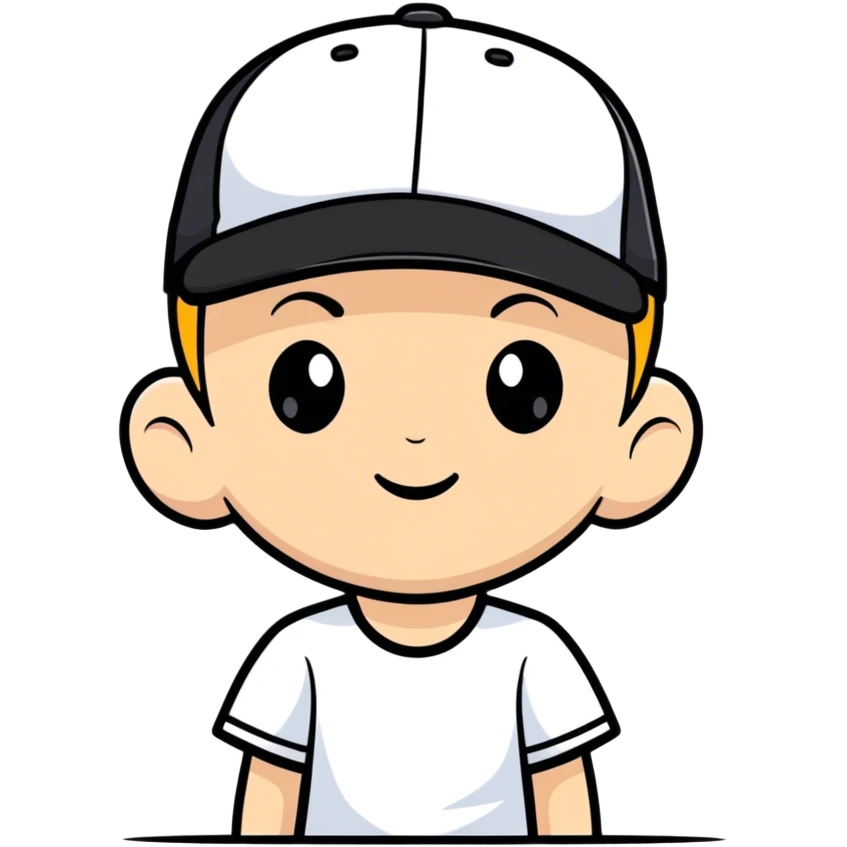 White boy with swag emoji