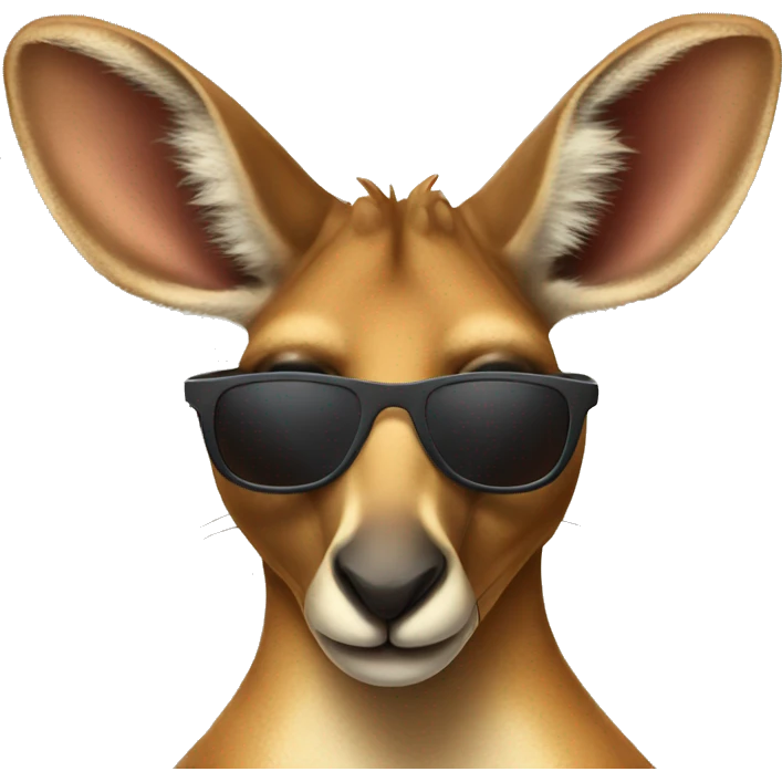 Kangaroo with sunglasses  emoji