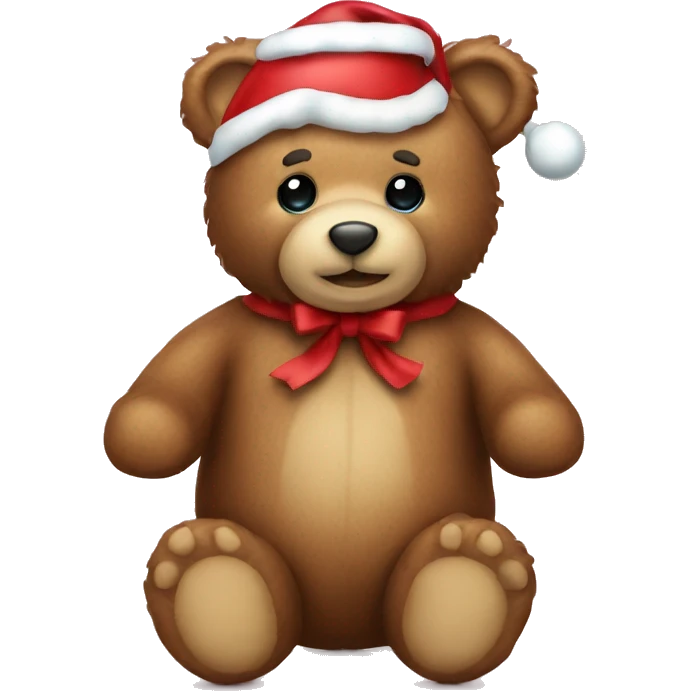 sweet christmas teddy bear  emoji