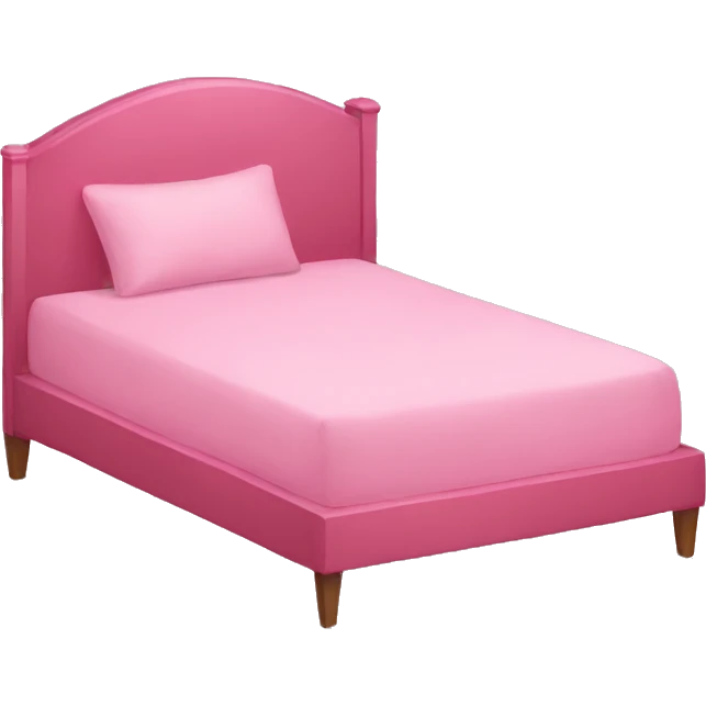 A pink bed  emoji