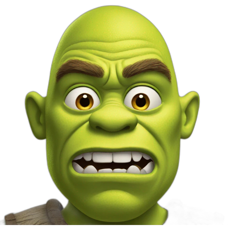 Shrek angry emoji