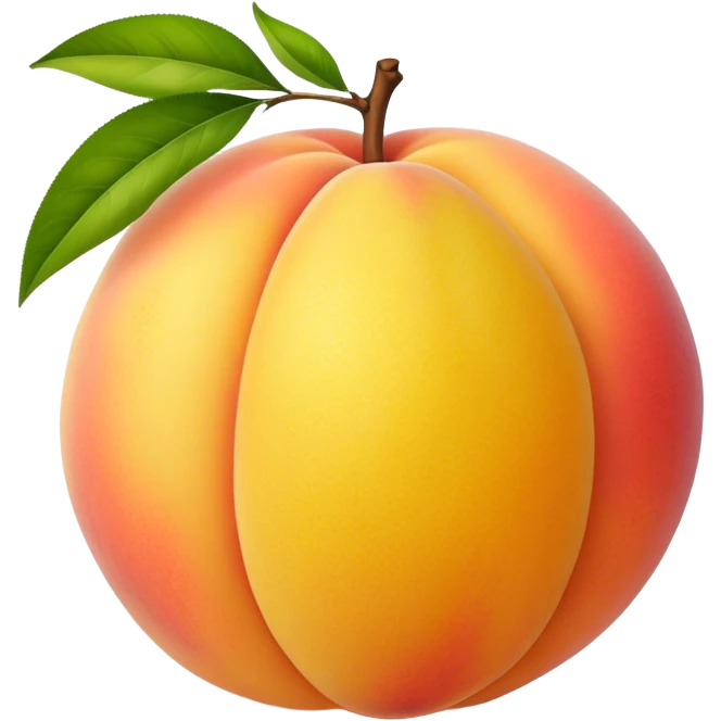 Peach that looks like a lemon emoji