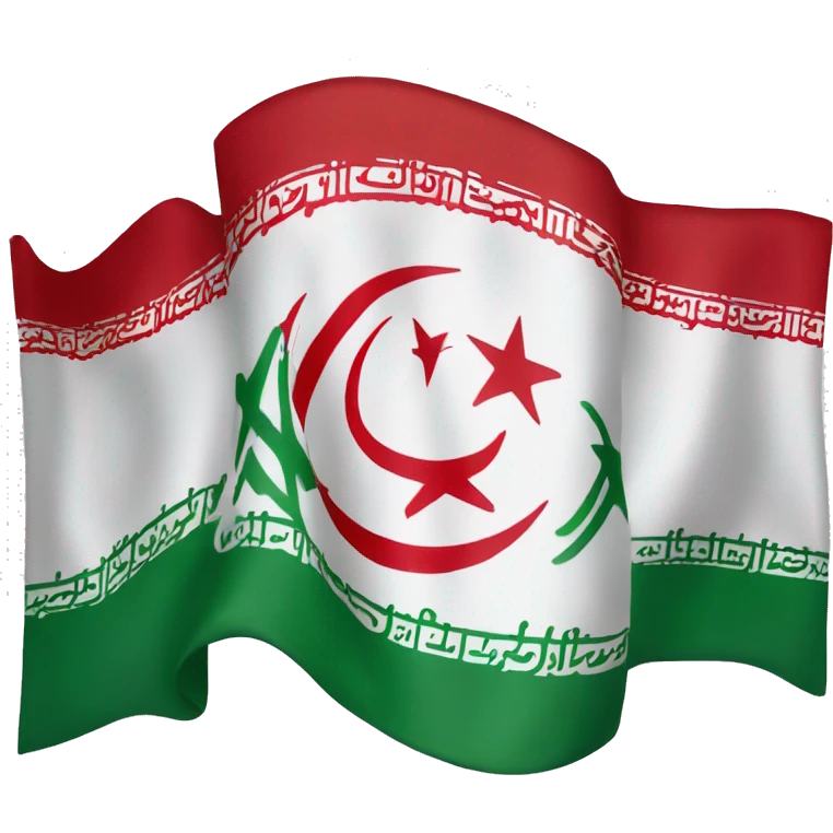 Iran flag without allah emoji
