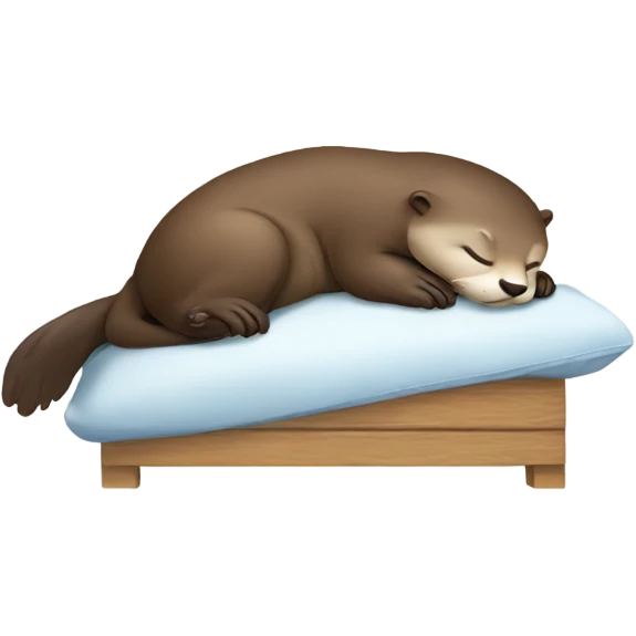 Otter sleeping emoji
