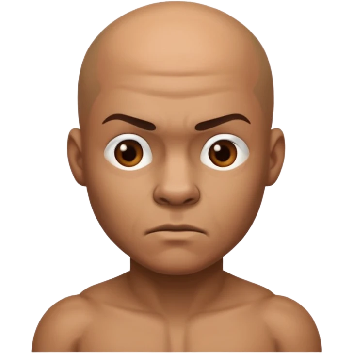  a boxer with bald head emoji