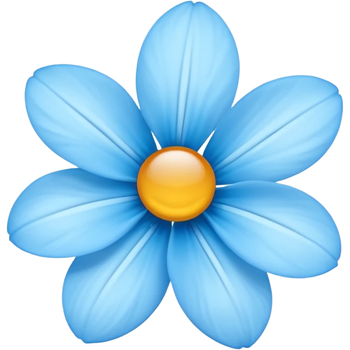 light blue flower emoji