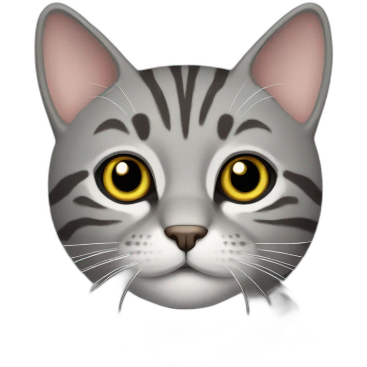grey tabby cat emoji