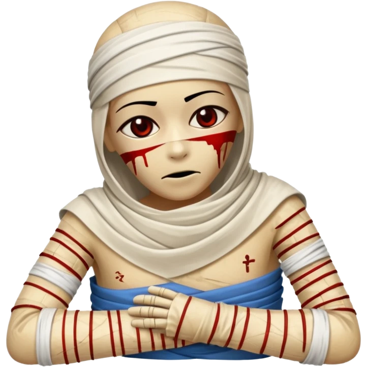 halloween mummy egyptian blood stains  emoji