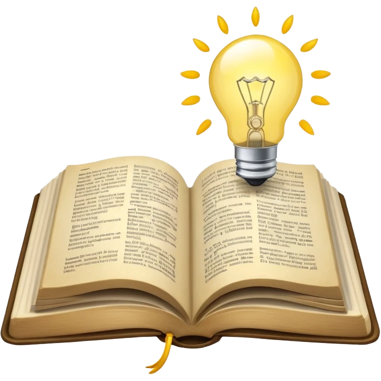 n open book with a glowing light bulb above it, symbolizing knowledge and learning. Next to the book, a coin or euro symbol representing a training budget. emoji