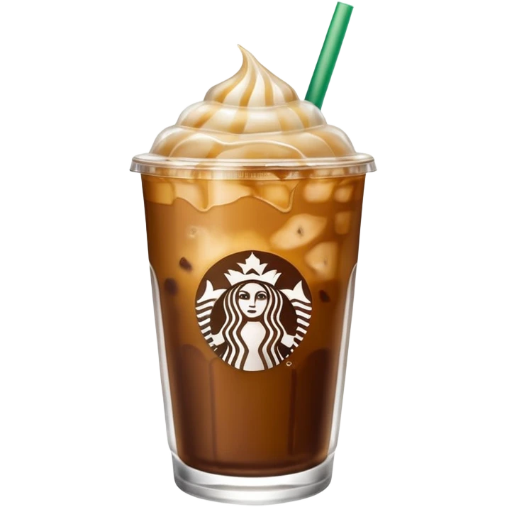 Gold Starbucks iced coffee emoji