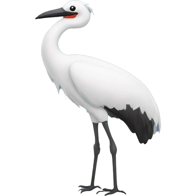crane with a mustache emoji